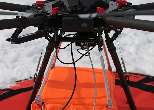 SkyHub onboard computer and altimeter on a drone