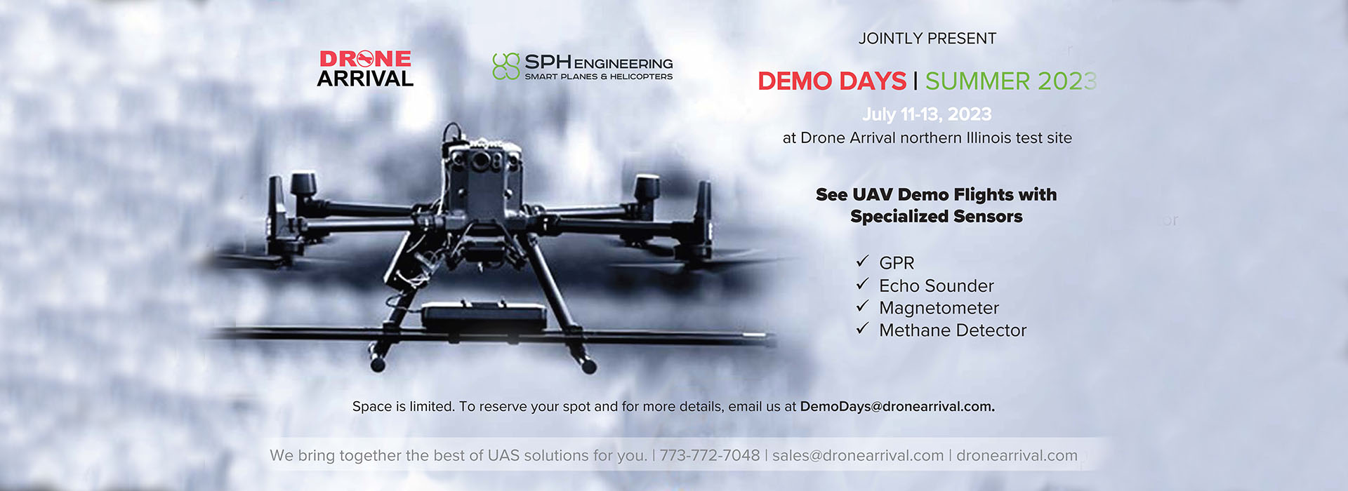 UAS Demo Days at Drone Arrival Summer 2023